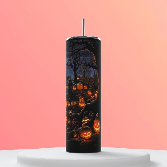 Halloween jack o lantern tumbler 20 oz - Picture 2 of 2